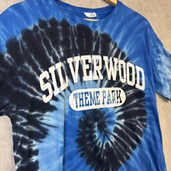 Comfy Sportswear Tie Dye T Shirt Mens M Blue Silverwood Rave Festival Holiday