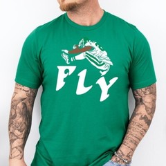FLY SAQUON | Philadelphia 2025 Football themed Soft Ring Spun Cotton T-Shirt