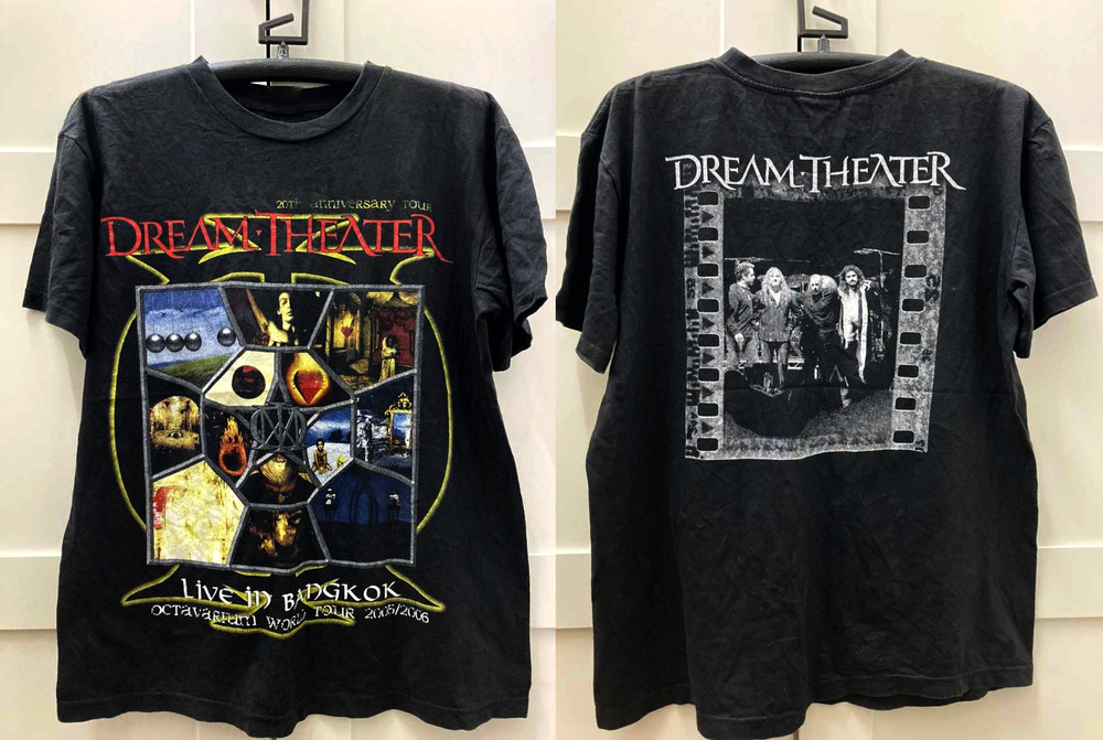 Rare Dream Theater Band Tour Black 2sides T-Shirt S to 5XL NZ736