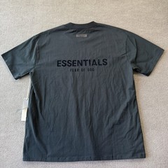 NWT Fear of God Essentials Stretch Limo Black Short Sleeve T-Shirt Size Large
