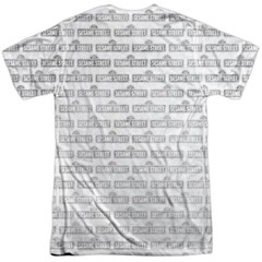 Sesame Street Bw Pattern Unisex Adult Halloween Costume T Shirt, S-3XL