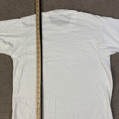 Vintage 90s BVD Blank T Shirt Size Large White Single Stitch USA Made