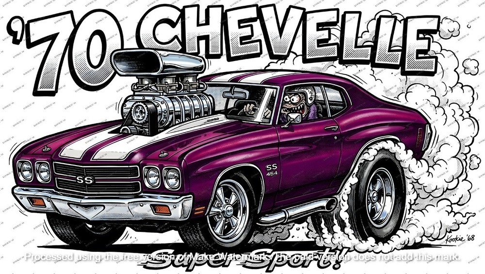 1970 Chevelle SS 454 ’70s Style STREET FREAK Street Machine T-Shirt