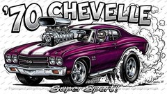 1970 Chevelle SS 454 ’70s Style STREET FREAK Street Machine T-Shirt