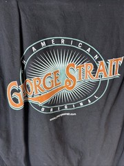 Vintage George Strait Shirt Adult L Black Crewneck Tee Country Music 90s Y2K