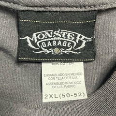 Official Monster Garage T shirt Short Sleeve Gray X-Large XL Discovery Channel