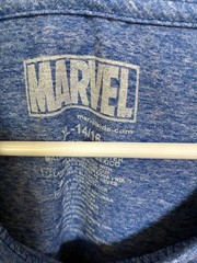 Marvel Captain America Shield Heather Blue Graphic T-Shirt