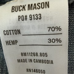 Buck Mason New IndigoDipped Yuma 90s Boxy Pocket Tee Mens Medium Blue SS