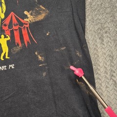 Distressed Horror Circus Graphic T Shirt Men’s Large Black Grunge Gothic