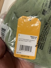 Carhartt Long Sleeve Men Large K231 Green