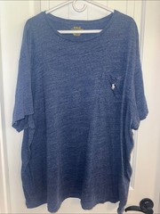 Polo Ralph Lauren Classic Fit Pocket T-Shirt Men’s 3XB 3X Big Blue Heather