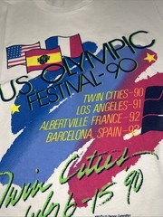 Vintage 1990 US OLYMPIC FESTIVAL -90 Single Stitch Fruit On The Loom T Shirt