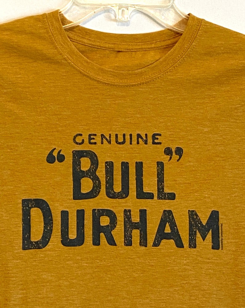 Genuine “Bull” Durham North Carolina Souvenir Heather Gold T-Shirt Men’s Small