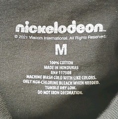 Nickelodeon Rugrats T Shirt sz M Chest 19in Length 29in Black NWOT.