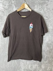 Riot Society Shirt Men’s Large Brown Skull Double Scoop Ice Cream Cone