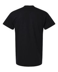 Gildan (6-pack) Black Solid Heavy Cotton Short Sleeve Blank T-Shirt XL