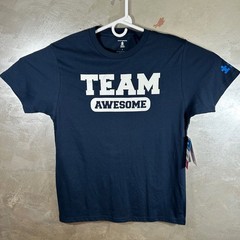 Autism Speaks Team Awesome Navy Blue Graphic T-Shirt Mens Size Large New