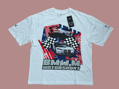 Puma X BMW MMS Vintage Racing M Motorsport T-Shirt White Men’s Size M New $45