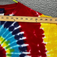 FREEZE Brand Tie Dye T-Shirt Adult Large Multi-Color Spiral Swirl Boho Grunge