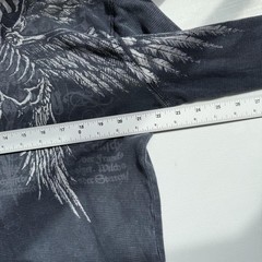 Y2K affliction skeleton wings long sleeve thermal (0371)