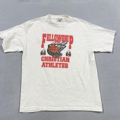 Vintage Sof Tee Tee Jays Shirt Mens XL White Christian Basketball FCA USA