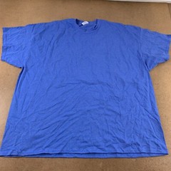 Port & Company Core Cotton Men’s 4XL Blue Heather Short Sleeve Crew Neck Tee New
