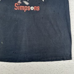Vintage The Simpsons Sopranos Shirt Men’s 2XL Black TV Show Distressed