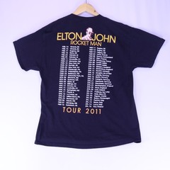 Elton John Rocket Man Definitive Hits 2011 Tour T-Shirt XL