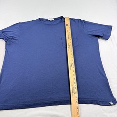 Peter Millar Shirt Mens XL Blue Seaside Summer Soft Pocket Tee Stretch Crew Neck