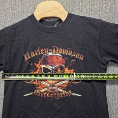 Harley Davidson Shirt Medium Williamsburg VA Pirate Skull Swords 2008 Biker Tee