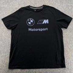 Puma T Shirt Mens XL Black BMW M Motorsport Graphic Tee Racing