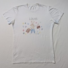 U.P. Unfortunate Portrait Pun T Shirt Louis Size Small
