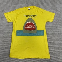 Vtg Myers’s Sharkbite Liquor T Shirt 80s Sz L Single Stitch Promo Graphic USA