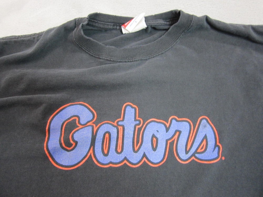 Vintage Champion Florida Gators T-Shirt Men L Black NCAA Graphic Tee Logo
