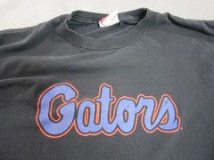 Vintage Champion Florida Gators T-Shirt Men L Black NCAA Graphic Tee Logo