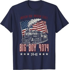 Big Boy 4014 American Steam Train Vintage Men Women T-Shirt