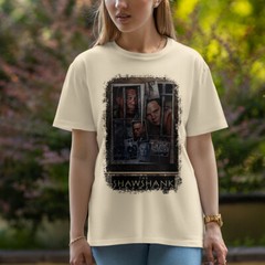 The Shawshank Redemption (1994) Movie Poster Inspired T-Shirt Retro Tee Unisex