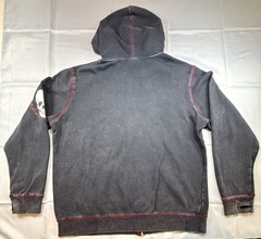 Hot Topic The Lost Boys Gothic Vampire Distressed Crop Top Hoodie Jacket Size LG