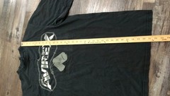 Vtg Y2K Vintage Avirex Mens Large Black Dog Tag Graphic Tee T Shirt