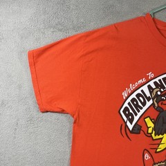 Birdland Surf Ocean City Shirt Adult XL Orange Graphic Tee Short Sleeve READ