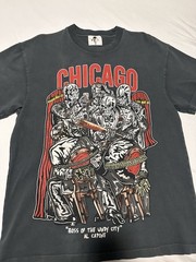 Warren Lotas Shirt Men M Black Boss Of The Windy City Al Capone Skeleton Graphic