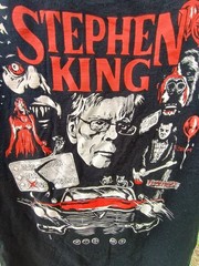 Stephen King The Man Horror Movies Size S Black Graphic Print T-Shirt Unisex Tee