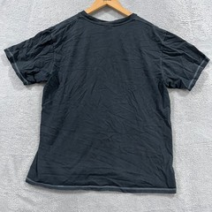 Nike T Shirt Mens Medium Black Bold Swoosh Logo Short Sleeve Crew Neck Pullover