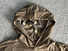 Habit Hooded Shirt Men’s Large Brown Hooded Performance Wicking Stretch Bamboo