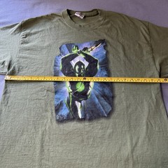 Vintage 2003 Graphitti Designs Green Lantern Captain Marvel Shirt Green Size XL