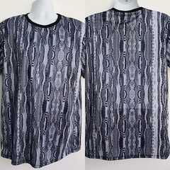 NWT SUPER SHINE by Drill Clothing Co. UNIQUE Knit Print Short Sleeve SHIRT SizXL