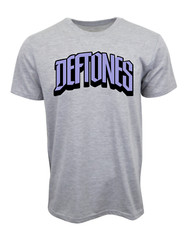 DEFTONES TACK TWILL LOGO T SHIRT GRAY