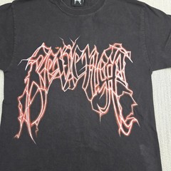 Revenge Shirt Mens Medium Black Lightning Globe Graphic Streetwear Hype Anarchy