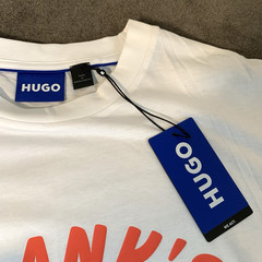 Hugo Boss T-Shirt Men’s M Frank’s Bangers Hotdog Graphic Print White