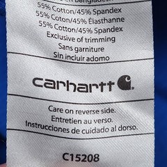 Carhartt Shirt Mens XL Blue Classic Fit Ripstop Scrub Top V Neck Pockets Stretch